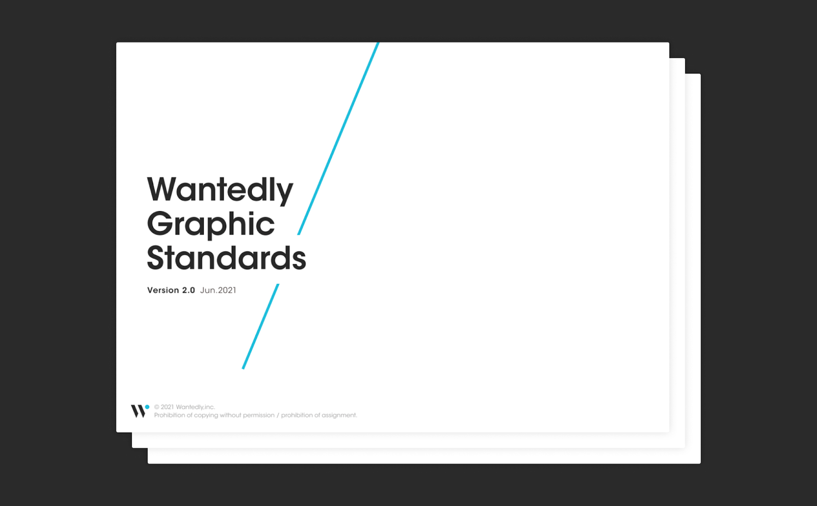 Wantedly Graphic Standardsの表紙