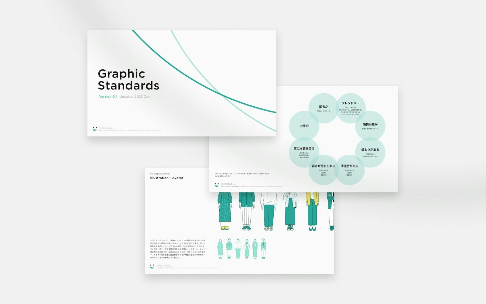 Graphic Standardsのいくつかの例が資料として載せられている